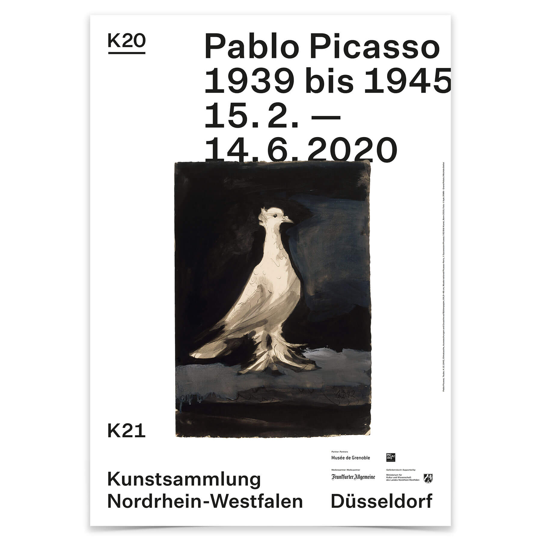 Poster Pablo Picasso. Kriegsjahre 1939 bis 1945